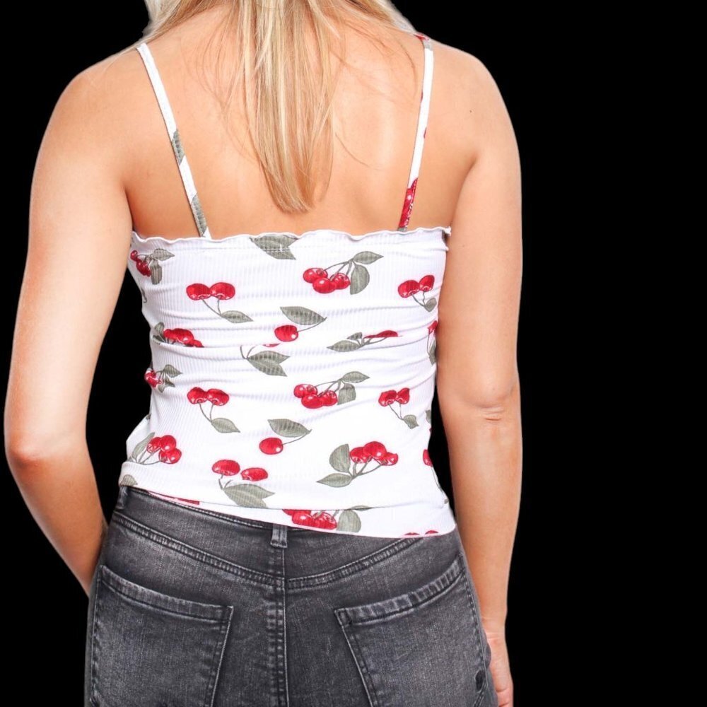 NWT - Women's Sleeveless Spaghetti Strap Printed Top - Small - Picture 4 of 4